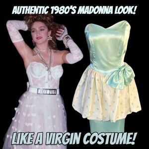 EUC Vintage [80's] Mini Party Dress! Strapless Polka Dot Gown + Bolero | Small 9